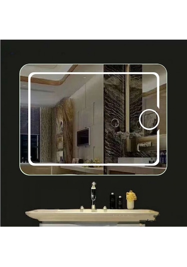 Brat 60x80 Mercekli Dokunmatik Led Ayna Şeffaf