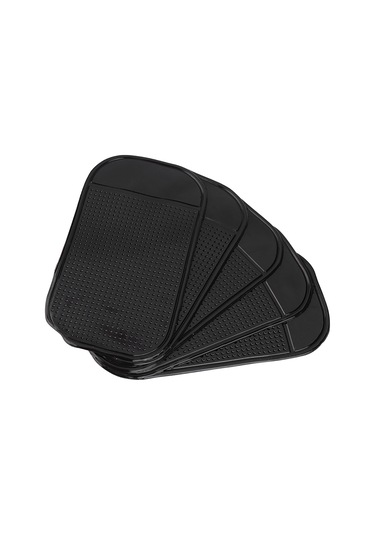 Padalink 5 Adet Siyah Plastik Silikon Araç Anti-skayma Matı 13x7cm - Yapışkan, Toksiksiz, İz Kalmaz, Ev Ve Ofis Uygun