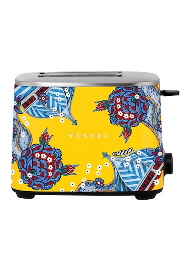 Vestel X Aslı Filinta Retro Sarı Çini Ekmek Kızartma Makinesi