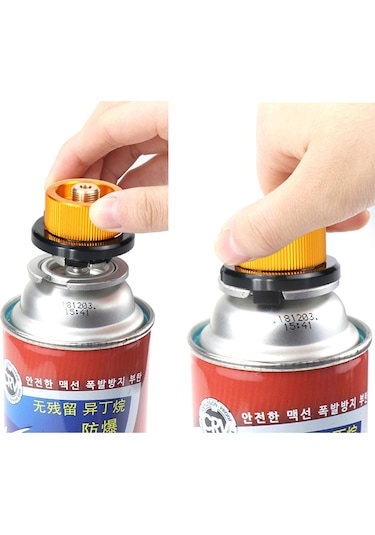 Neevoyu Kamp Ve Yürüyüş İçin Alüminyum Abs Konstrüksiyonlu 7/16"-28ns Standart Valf Bağlayıcı Silindir Adaptörü Altın