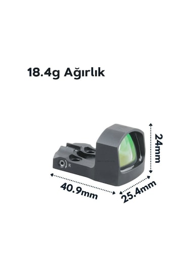 Vector Optics Frenzy-s 1x17x24 5moa Green Dot Nişangah Siyah