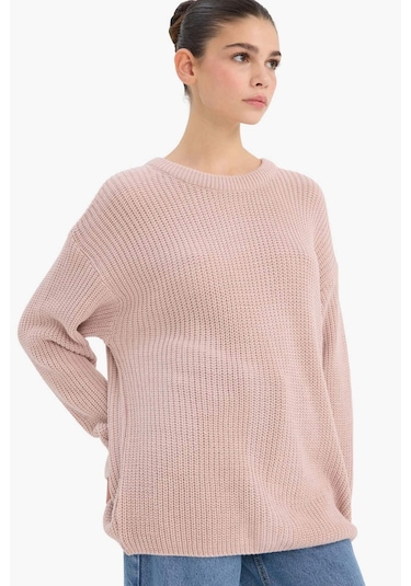 Defacto Regular Fit Bisiklet Yaka Selanik Kumaş Triko Kazak H6905az25wnpn402 Pembe-pn402 Defacto Regular Fit Bisiklet Yaka Selanik Kumaş Triko Kazak H6905az25wnpn402 Pembe-pn402