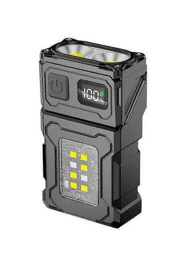 Dc08 Şarj Edilebilir Led Çalışma Lambası, 800 Lm, 90 Döndürülebilir, Manyetik Taban, Ipx5 Su Geçirmez, Taşınabilir Çok Fonksiyonlu Lamba