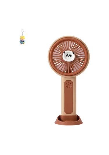 Karikatür El Küçük Fan Usb Taşınabilirüçvites Rüzgar Meyve Masaüstü Mini Fan Eyı6eb Kahverengi