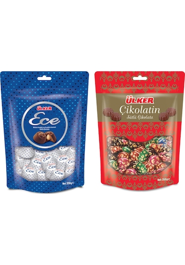 Ülker Ece Fındıklı 350 Gr Ve Çikolatin 350 Gr 2 Li Paket