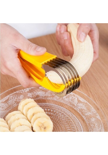 Ry-muz Kesici, Abs + Paslanmaz Çelik Meyve Sebze Kesici Mutfak Gereçleri Muz Sosis Çilek Üzüm 1 Adet Diğer