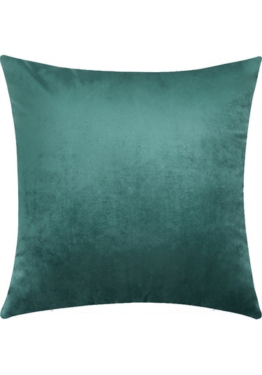 Aubyhe Yeşil Pilli Yastık Kılıfı 45x45 Cm - Kaliteli Kadife - Ev Dekoru - Oeko-tex/grs/bcı Onaylı - Yastık İçeriği Yok Diğer