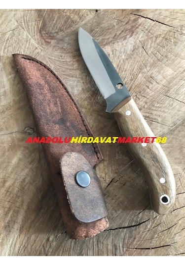 El Yapımı Bıçak Çakı Avcı Kampçı Bıçağı Karbon Çelik Bıçak Antrasit