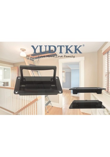 Çekme Kulplu Konteyner Kulpu Siyah Gömme Kaldırmalı Gömme Kapı Kulpu, 1'li Paket