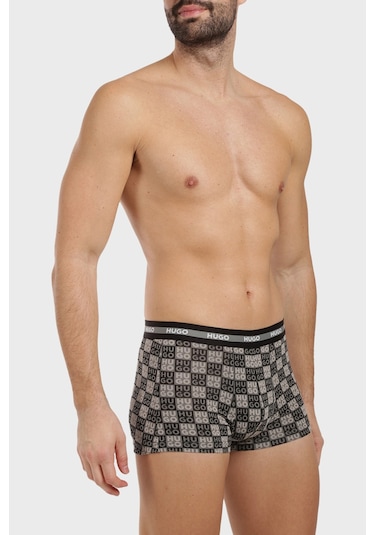 Hugo Erkek Boxer 50545668 996 Siyah Haki Antrasit