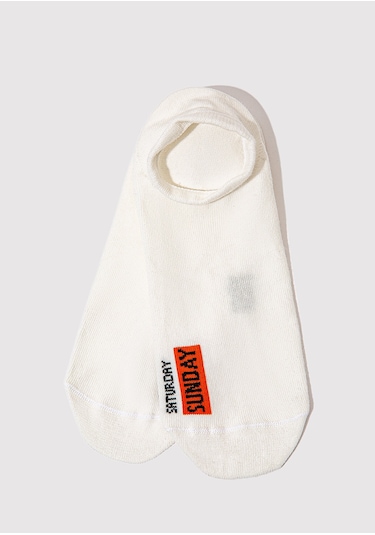 Mavi - Beyaz Babet Çorap 0911115-85310 Beyaz