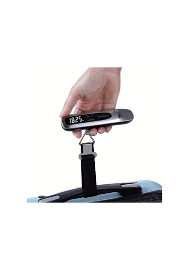 Xuweiwei Paslanmaz Çelik Yüzey Seyahat Bagaj Tartısı Taşınabilir Dijital Asma Çanta Tartı 50kg Kapasite Pil Hariç -