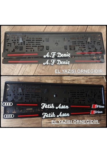 Isme Özel Pleksi Takmatik Plakalik Lazer Kesim 2 Adet Ön Ve Arka 323232633