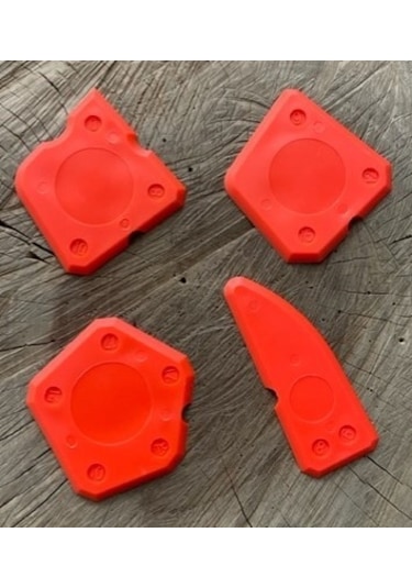 Akfix Silikon Çekme Aparatı Mastik Çekme Aparat Derz Çekme Aparatı 4pc