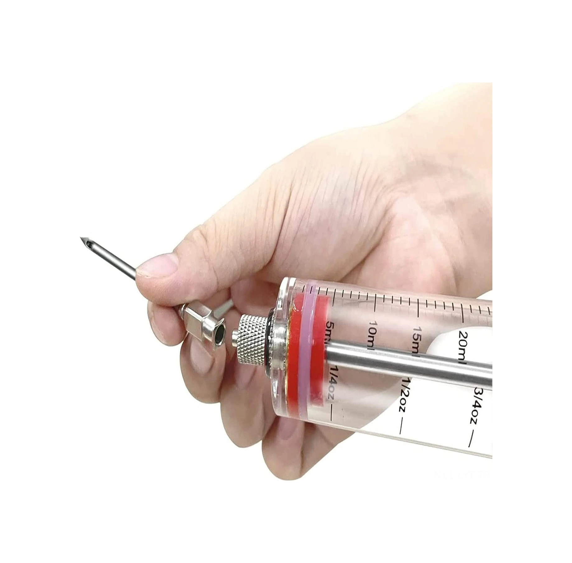 Youtek Plastik Marinasyon Şırıngısı, Çelik İğnelerle Et Enjekte Edici, Barbekü Ve Pişirme Lezzetlendirici Aleti Seti Çok Renkli