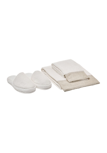 Rosabelle Linenza Banyo Aile Seti S/m-l/xl Ekru