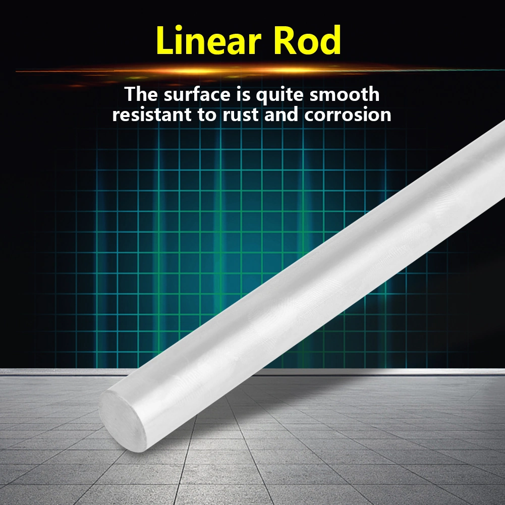 Tenfowee 10mm Çelik Lineer İvme Çubugu, 200mm Uzunlukta, Yüksek Hassasiyetli, Pas Koruyucu, Otomatik Makinalar İçin