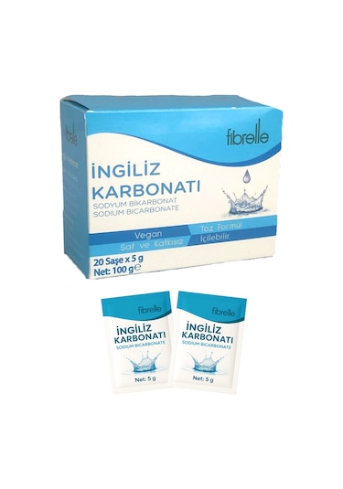 Fibrelle Sodyum Bikarbonat İngiliz Karbonatı Saşe 1 Saşe 5 G