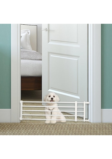 Homyl Geri Çekilebilir Köpek Kapısı Beyaz-yükseklik-24cm