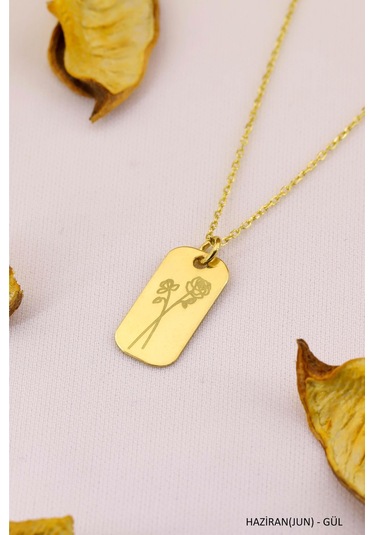 Doğum Çiçeği Kolye Doğum Ayı Çiçek Kolye Modeli 12 Ay Burç Kolye Pembe