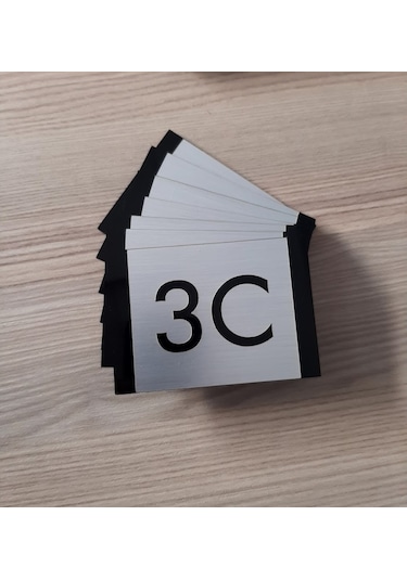 Modern Tasarım Kapı Ve Birim Numarası - Apartman, Ofis, Iç Mekan