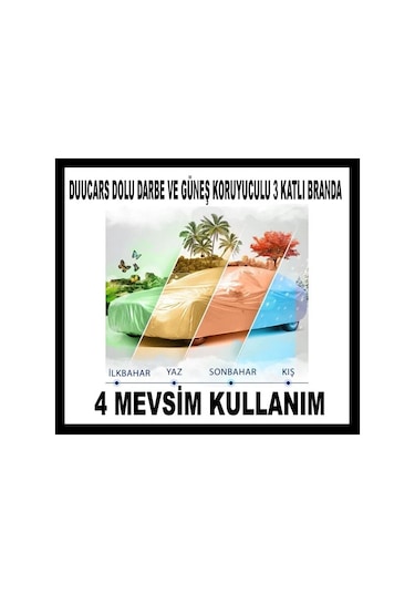 3 Katlı Dolu Darbe Koruyucu Audi Q4 Araba Brandası Oto Branda Araba Çadırı