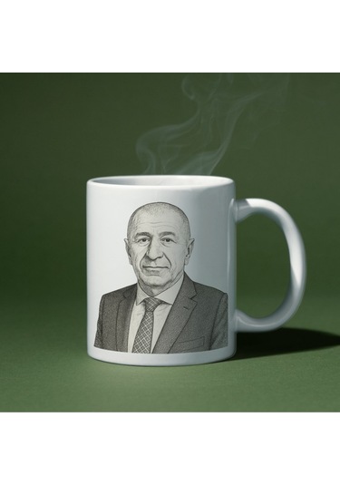 Applucky Ümit Özdağ Zafer Partisi Baskı Kupa Bardak Beyaz