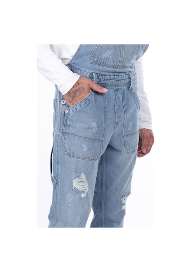 Erkek Jean Tulum Pantolon Mavi