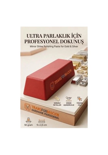 Kırmızı Cila 50gr Altın & Gümüş İçin Son Kat Ayna Parlaklığı 723046 Diğer