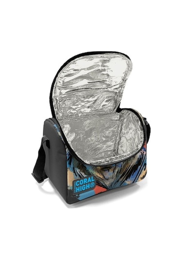 Coral High Thermo Erkek Çocuk Okul Beslenme Çantası Gri Siyah Kurt 11850