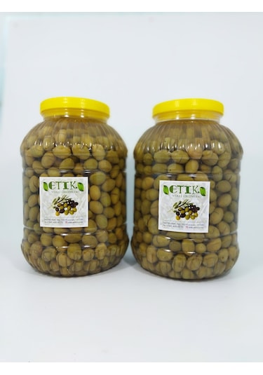 Etik Yerli Ürünler Memecik Cinsi Kırma Tatlanmış Zeytin 2 x 5 KG