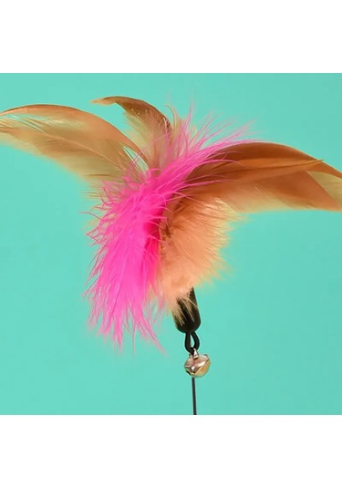 Leezsingayarlanabilir Kedi Tüyü Yaka Oyuncak Alay Çubuğu Kedi Oyuncağı Alay Oyuncak Evcil Hayvan Malzemeleri