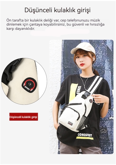 Yeni Kadın Göğüs Çantası Omuz Crossbody Çanta Siyah Küçük Siyah