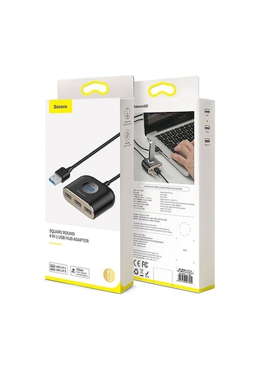Baseus Square 4 In 1 100 CM USB Hub