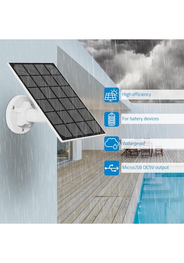 Gardepro Fotokapan Solar Panel Beyaz