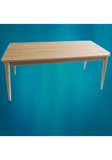 Bengimobilya Masa Retro Kayın Ahşap Panel Tabla Ve Torna Ayak Ham Masa Itinalı (396430240)