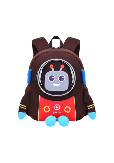 Anaokulu Karikatür Okul Çantası Zcom50 Kahverengi