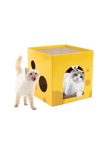 Suntek Kedi Oluklu Ev Mobilya Koruyucu Tavşan Pençesi Oyuncak 30x30x30cm