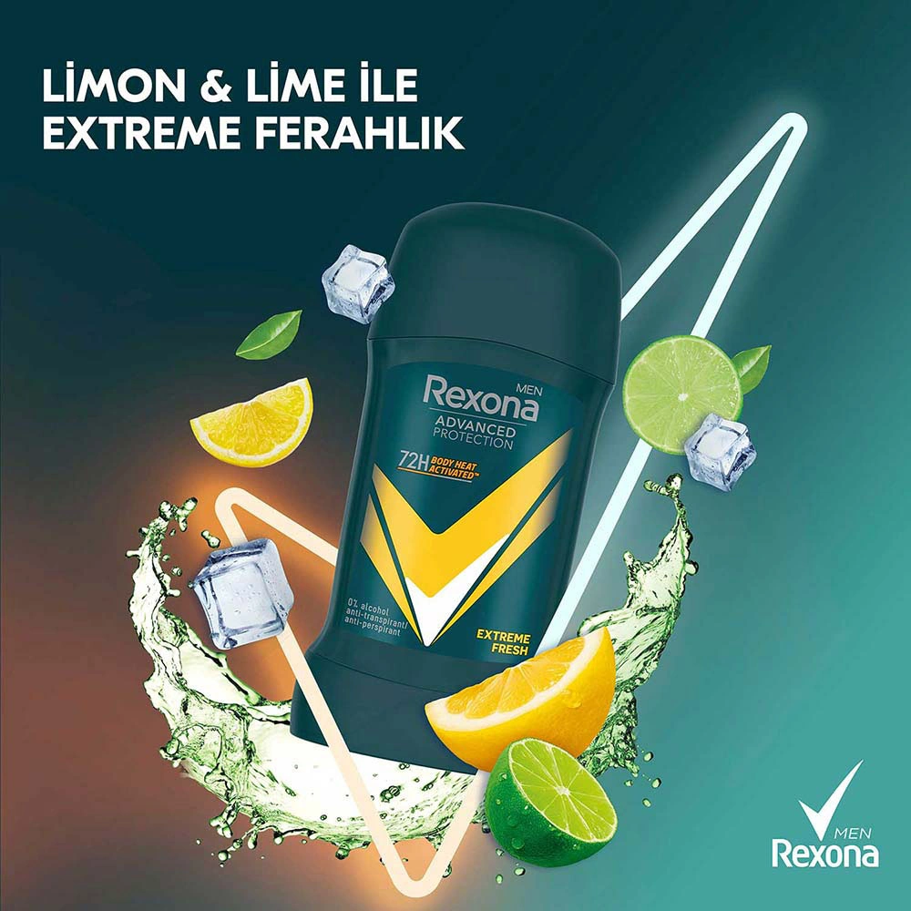 Rexona Erkek Stick Deodorant Extreme Fresh 50 Ml X2