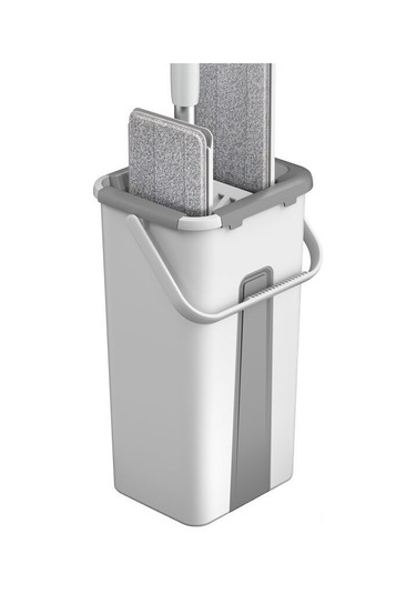 Shineyee Ev İçi Kuru/ıslak Kullanıma Uygun Ultra İnce Lifli Mop Seti - Ellerden Temizleme Gerektirmeyen 3 Bez + Sepet + Mop