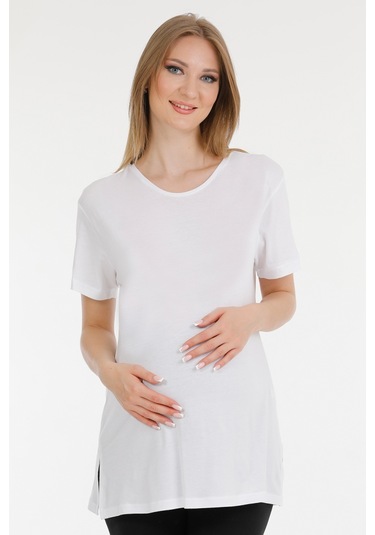 Parlingerie Hamile Tshırt Beyaz