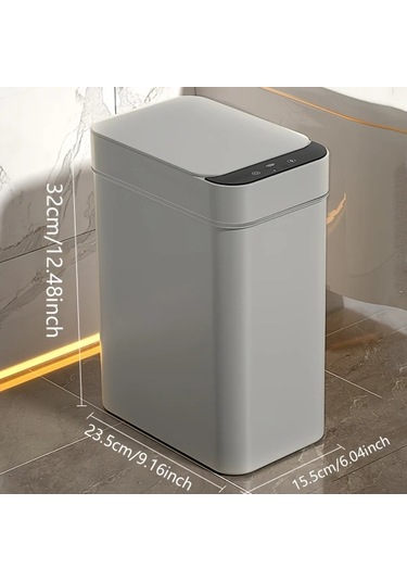 Honeybeeshop Akıllı Sensörlü Otomatik Çöp Kutusu 11l Beyaz Ev Ofis Mutfak İçin Dokunmasız