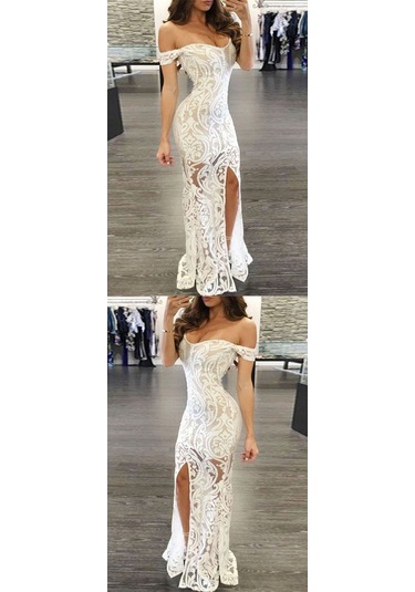 Yifomall Beyaz Xl Kadın Slim Fit Pencil Elbise - Kaliteli Kumaş, Vücut Formunu Mükemmel Yansıtan Uzunetekli Günlük/gece Elbise Diğer