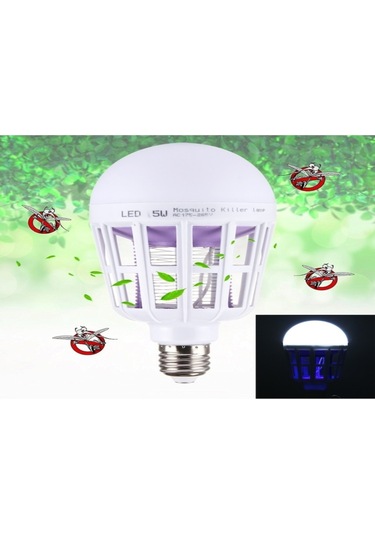 Yaozixa Led E27 9w Işık + 365nm Mor Işık, Otomatik Kaydırma, 3 Modlu, 175-265v, Akıllı Sinir Ve Sinek Öldürücü Aleti