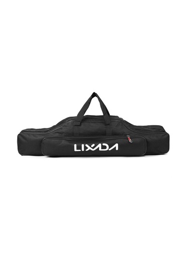 Lixada 3 Katmanlar Balıkçılık Kutup Çanta Taşınabilir Siyah