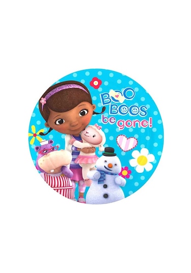 Dc Mcstuffins Yenilebilir Kağıda Resimli Pasta Dekoru Bas...