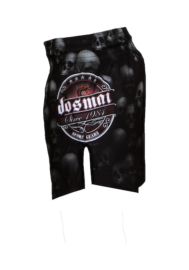 Dosmai Dijital Baskılı Danger Kick Boks Spor Şort Siyah Fgs237