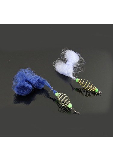 Xiyyadms Gece Balıkçılığı İçin Işıklı Boncuklu, Bakır Yaylı, 5 Gözlü, Çift Yaylı, Taşıma Kollu Otomatik Tutma Ağı