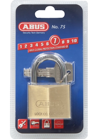 Abus Asma Kilit 75/50 Bilyalı Anahtarlı