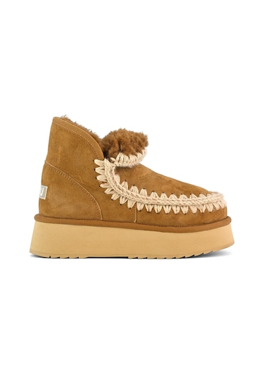 Bot Kar Kadın Mu.fw681000a Cog Mou Mini Eskimo Platform Boot Cognac Beyaz